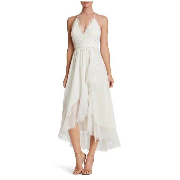 Dress the Population Gia Backless Wrap Dress - Picture 1 of 11